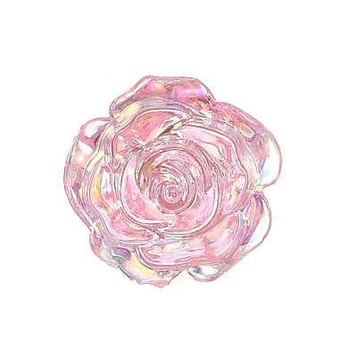 Resin Rose Stud Earrings EJEW-JE05267-1