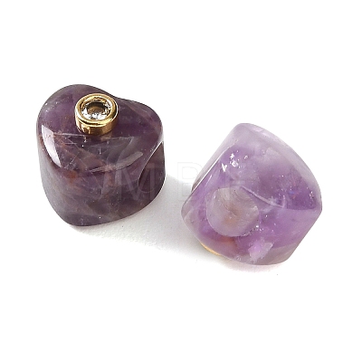 Natural Amethyst European Beads GG-CBA1AE1-03G-03-1