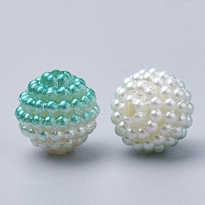 Imitation Pearl Acrylic Beads OACR-T004-12mm-04-1