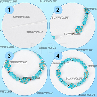 SUNNYCLUE DIY Ocean Theme Bracelet Making Kit DIY-SC0024-66-1