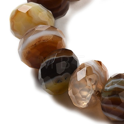 Natural Banded Agate/Striped Agate Beads Strands G-E605-A02-03K-1