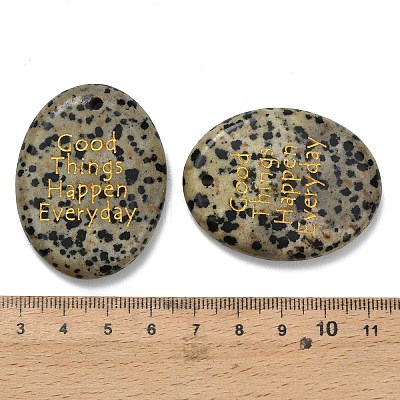 Natural Dalmatian Jasper Pendants G-K353-06G-1