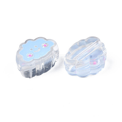 Transparent Acrylic Beads ACRC-S039-01-1