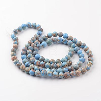 Natural Imperial Jasper Beads Strands G-I122-4mm-13-1
