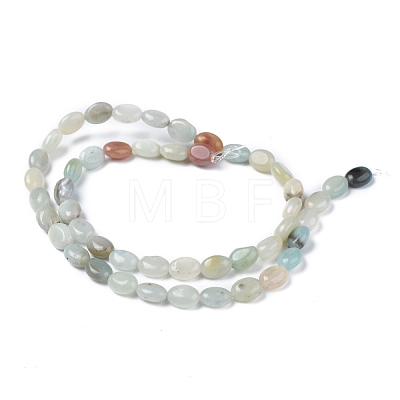 Natural Flower Amazonite Beads Strands G-Z006-A20-1