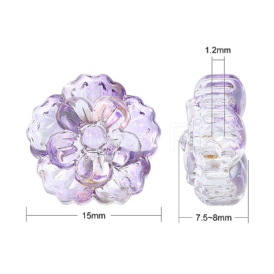 100Pcs Handmade Lampwork Beads LAMP-CJ0001-85-1