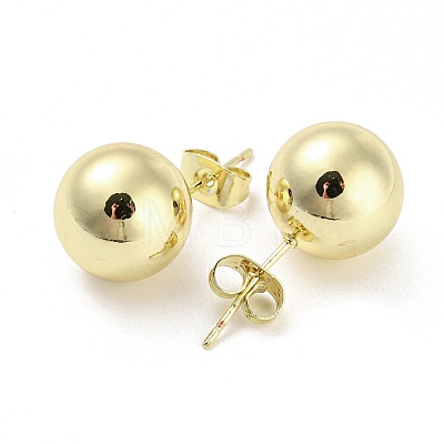 Brass Stud Earrings EJEW-I300-04B-G-1