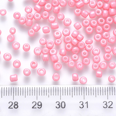 6/0 Baking Paint Glass Round Seed Beads SEED-S036-01C-04-1