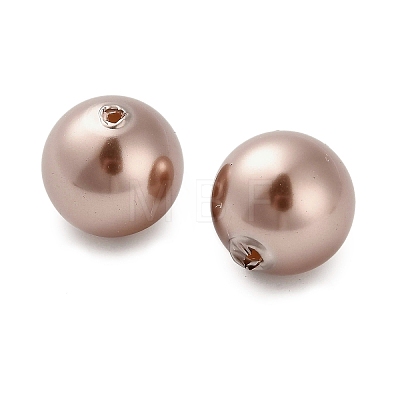 Baking Painted Pearlized Glass Pearl Round Beads HY-Q001-02B-02-1