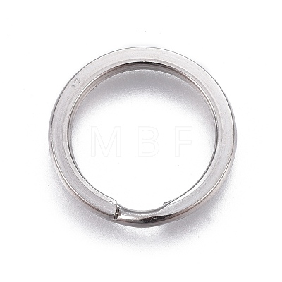 304 Stainless Steel Split Key Ring Clasps STAS-L226-007C-1