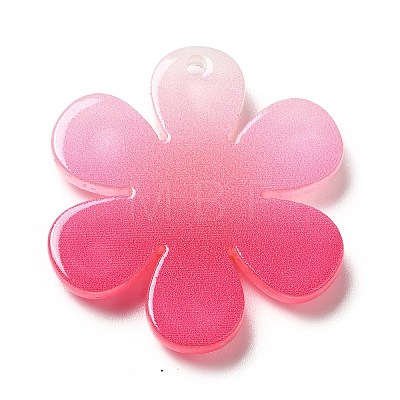 Gradient Color Transparent Acrylic Pendants OACR-H004-01F-1