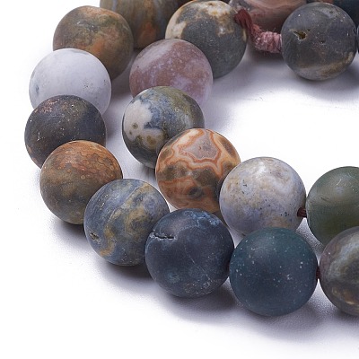 Natural Ocean Agate/Ocean Jasper Beads Strands G-G772-06-B-1