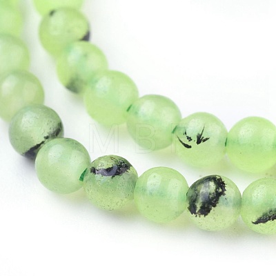 Natural Prehnite Beads Strands X-G-I250-01A-1