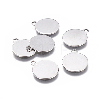 Tarnish Resistant 201 Stainless Steel Stamping Blank Tag Charms STAS-F207-22P-1