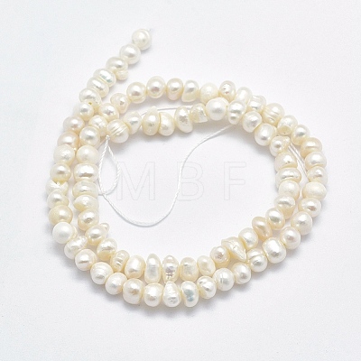 Natural Cultured Freshwater Pearl Beads Strands X-PEAR-F007-50-1