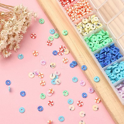 658Pcs 7 Colors Handmade Polymer Clay Beads CLAY-YW0001-78-1