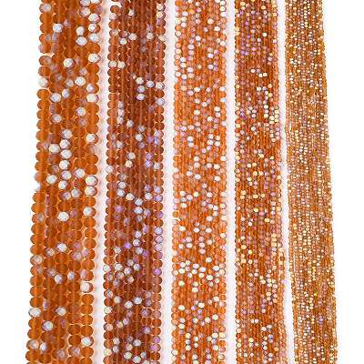 Transparent Glass Beads Strands EGLA-A044-T1mm-MB04-1