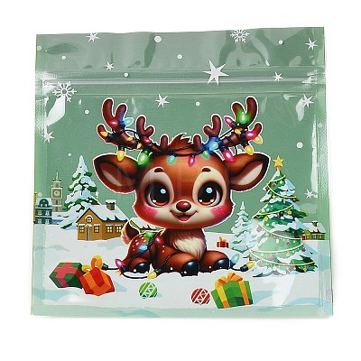 Christmas Theme Plastic Zip Lock Bags ABAG-Q053-07A-1