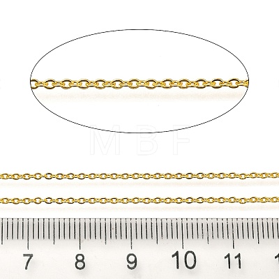 Rack Plating Brass Cable Chains CHC-M001-02G-02-1