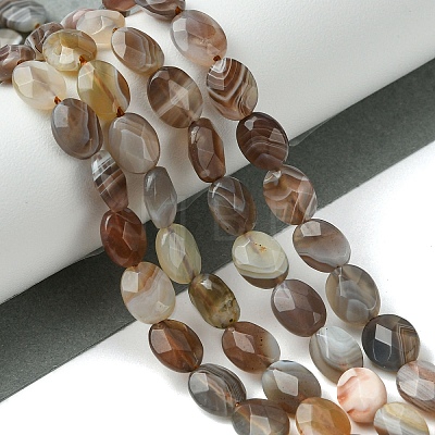 Natural Botswana Agate Beads Strands G-H004-B02-01-1