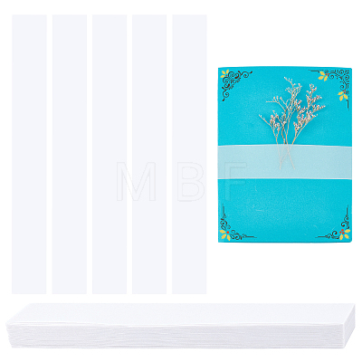Translucent Tracing Paper Invitation Display Cards Belly Bands DIY-WH0430-427-1