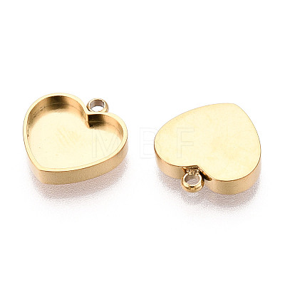 304 Stainless Steel Connector Cabochon Settings X-STAS-N115-39G-1