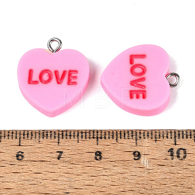 Opaque Resin Pendants RESI-N051-16B-1