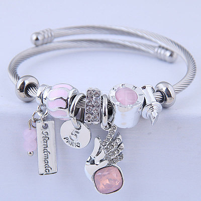 304 Stainless Steel European Bangles FS-WG0F961-03-1
