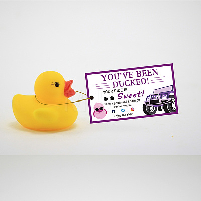 CREATCABIN 50Pcs Duck Theme Paper Card AJEW-CN0001-98J-1