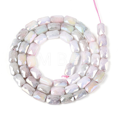 Anti-Tarnish Electroplate Glass Beads Strands GLAA-T025-29D-1