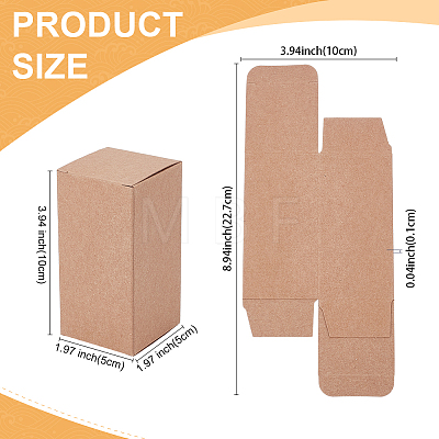 Foldable Creative Kraft Paper Box LS-CON-WH0113-01B-1
