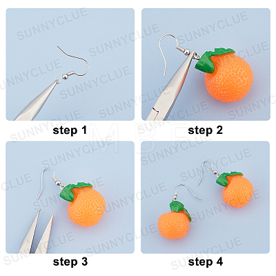 SUNNYCLUE DIY fruits Theme Dangle Earring Making Kits DIY-SC0001-16-1