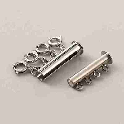 304 Stainless Steel Slide Lock Clasps FIND-WH0034-80P-03-1
