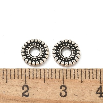 Tibetan Style Alloy Spacer Beads TIBE-P003-43AS-1