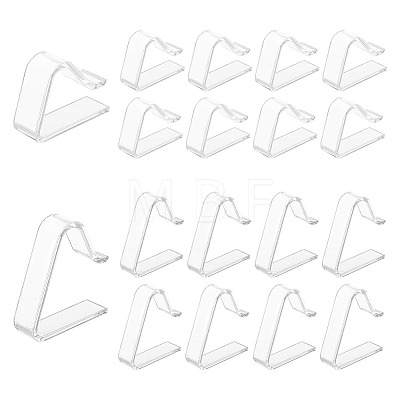 Globleland 48Pcs 2 Style Transparent Plastic Tablecloth Clips AJEW-GL0002-08-1