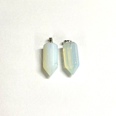 Brass Opalite Pendants G-O160-03L-1