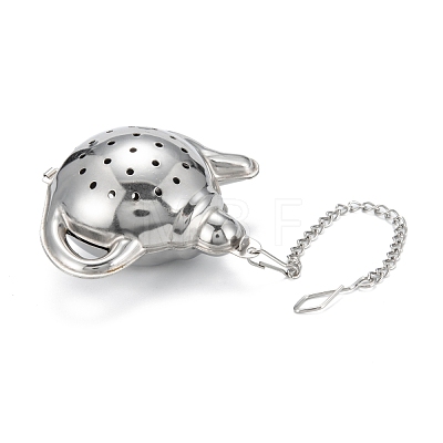 Tarnish Resistant Teapot Shape Tea Infuser AJEW-P091-01P-1