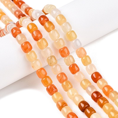 Natural Pink Aventurine Beads Strands G-N342-66-1