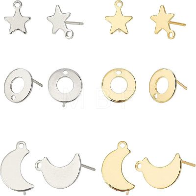 Unicraftale 304 Stainless Steel Stud Earring Findings STAS-UN0020-27-1