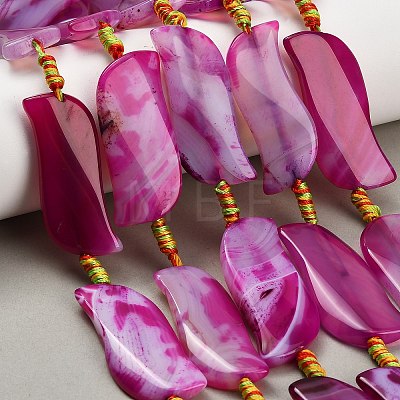 Dyed & Heated Natural Banded Agate Beads Strands GG-CBAB9C6-B04-01-1