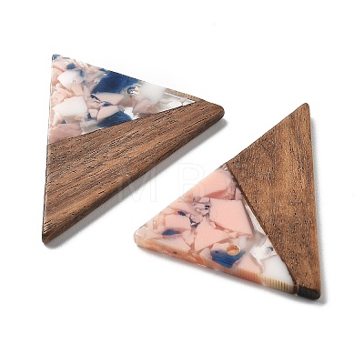 Resin and Walnut Pendants FIND-R051-01B-1