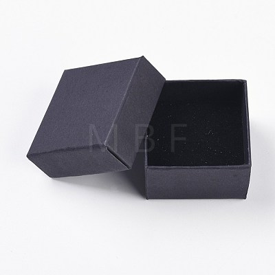 Kraft Paper Cardboard Jewelry Ring Boxes CBOX-G015-01-1