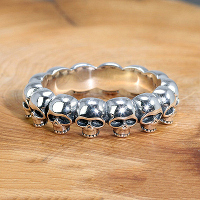 Skull Head Alloy Finger Rings FS-WGF71B4-03-1