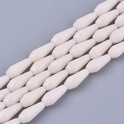 Opaque Solid Color Glass Beads Strands LS-GLAA-T009-001F-1