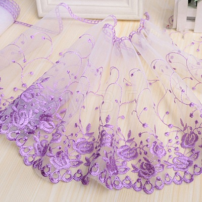 Milk Fiber Embroidery Lace Cloth Fabric PW-WG0F51D-07-1