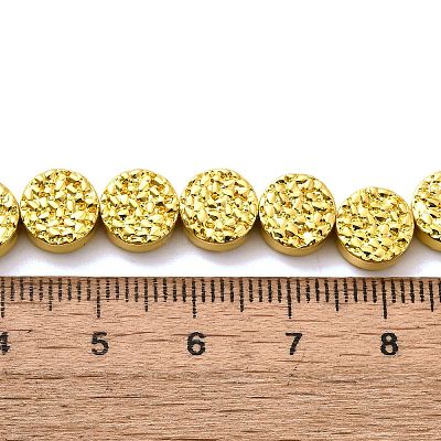 Electroplated Synthetic Non-magnetic Hematite Beads Strands G-L613-K01-01C-1