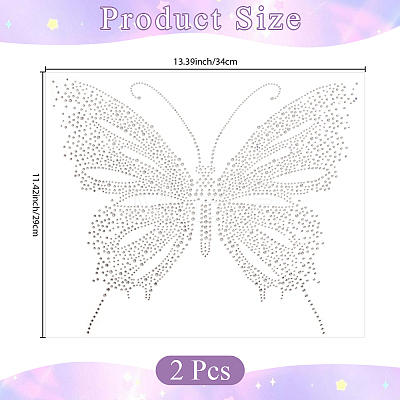 2Pcs Resin Hotfix Rhinestone DIY-CP0013-89A-1