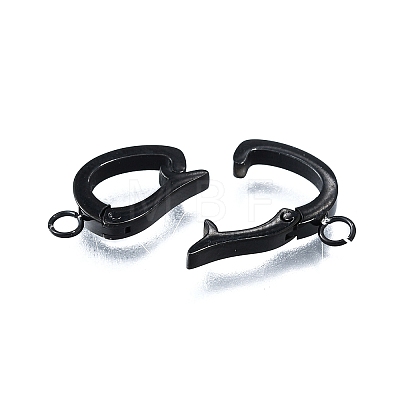 304 Stainless Steel Fold Over Clasps STAS-H233-05EB-1