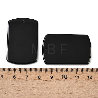 Natural Obsidian Pendants G-K354-14C-1