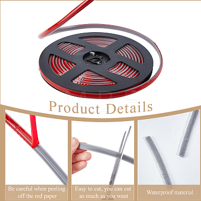 PVC Plastic Edge Banding AJEW-GF0013-89A-04-1